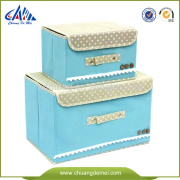 Decorative Non Woven Foldable Cloth Storage Box