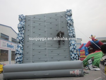 indoor sport games gaint inflatable rock climbing wall for sale