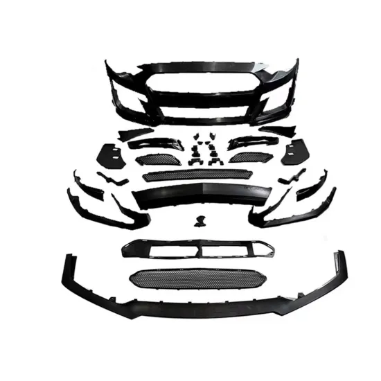 Front Bumper Assembly with Grille and Lip Kit for Ford Mustang to GT500 2015-2017