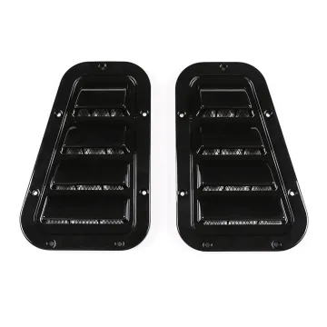 04-19 Land Rover Defender ABS Metal Piano Black Air Outlet Cover 2-Piece Set