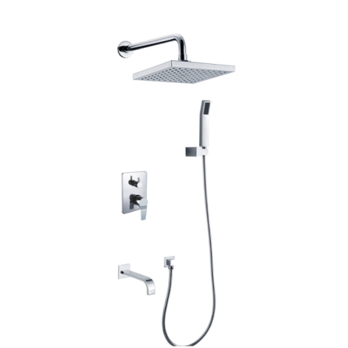 Twin Head Mixer Shower 3 Function Outlet Water Concealed Shower Mixer Factory