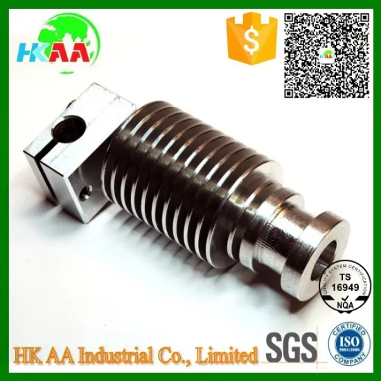 Custom precision 3d printer heatsink bowden, aluminum hotend fits heatsink bowden