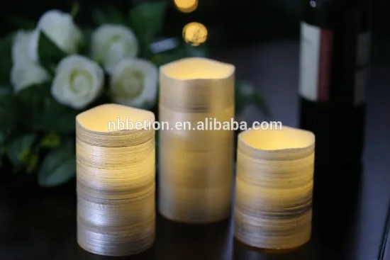 3Pieces Flameless Yellow Flickering LED Candlesn for home decor&gift