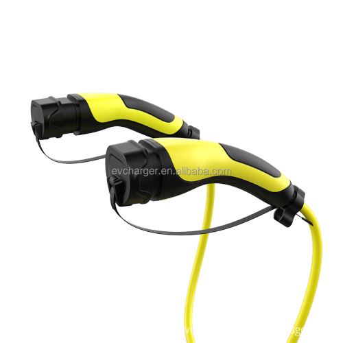 5 meters 32A 3 Phase 22kw Type 2 to Type 2 EV Charging Cable with ruber handle
