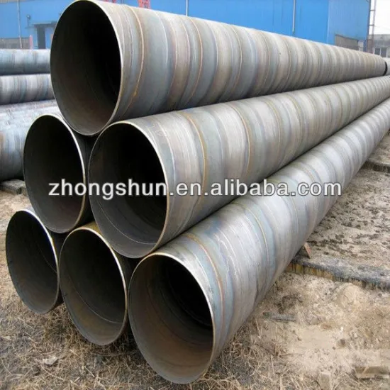 spirally SAW steel pipe ASTMA252 GR.3 standard for piling project