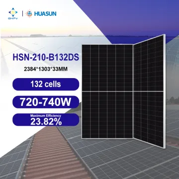 Manufacturer of High-Power Huasun Bifacial HJT Solar Panels with Half-Cut 132 Cells
