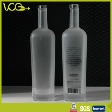 1000ml Frosted Glass Vodka Bottle