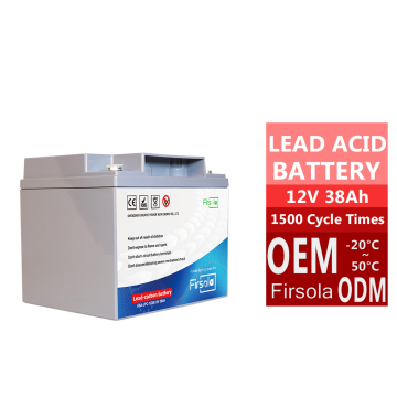 JPC 1238 12V 38Ah Gel Carbon-Carbon AGM Batteria ricaricabile per golf buggy
