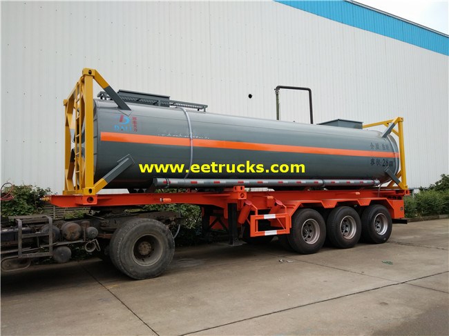 28cbm Hydrochloric Acid Tank Containers