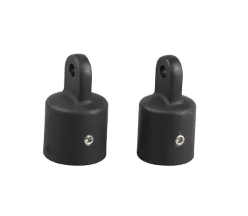 Boat Black Bimini Top Fittings Nylon Cover Cap Eye End