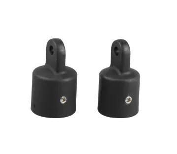 Boat Black Bimini Top Fittings Nylon Cover Cap Eye End