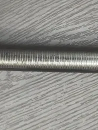 Automotive air conditioning external threaded pipe