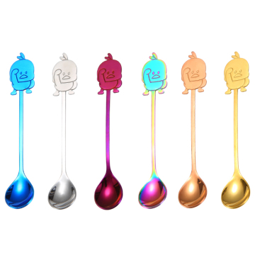 Stainless Duck Cartoon coffee Stirring Spoon