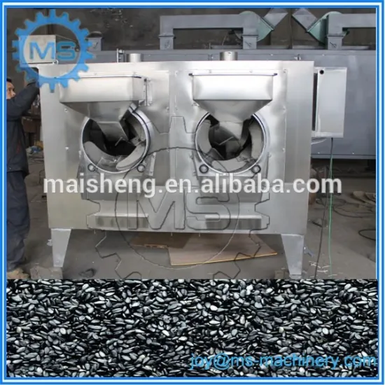 Professional stainless steel black sesame roasting machine