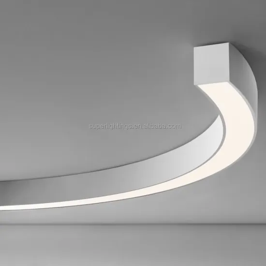 Modern LED Linear Ceiling Lamp for Office Custom Design