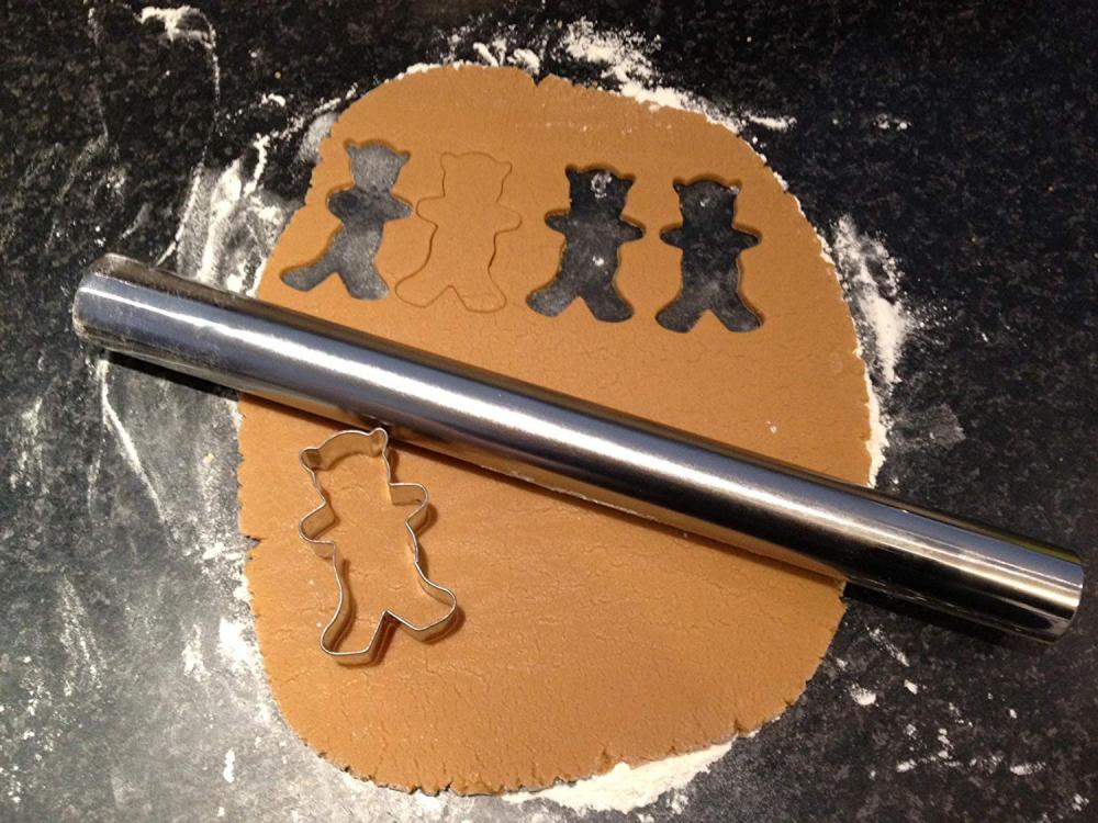 Stainless Steel Metal Rolling Pin for Baking Cookie