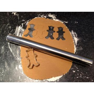 Edelstahl-Metall Nudelholz zum Backen Cookie