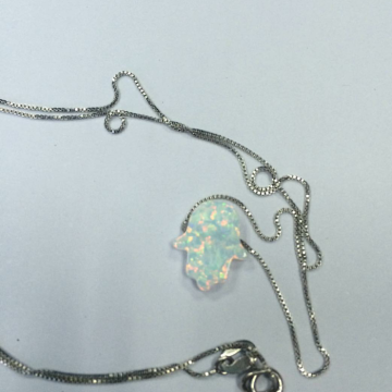 925 sterling silver ocean opal necklace price of white opal stone