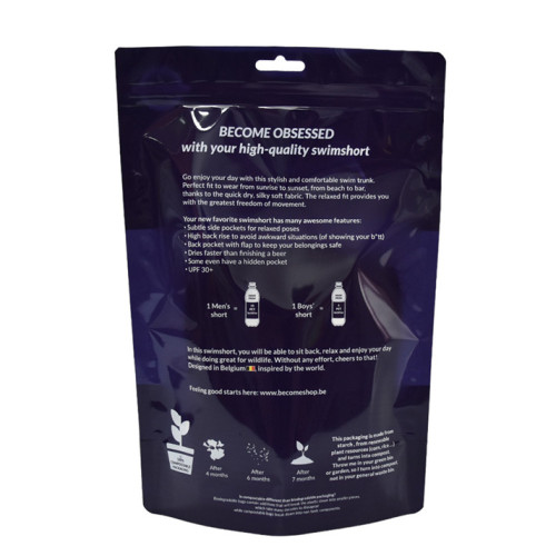 Laminované hliníkové fólie matné černé plastové tašky