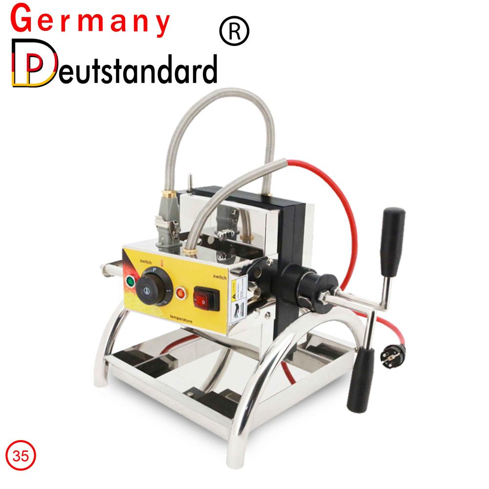 Tiga pembuat wafel mesin lolly wafel listrik membuat untuk penjualan yang baik