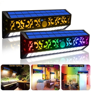 Solar Retro Hollow-Out Design Decoration Wandlight