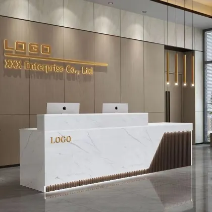 Factory Direct Luxury Office Reception Desks: Modern Designs for Hotels, Salons & More