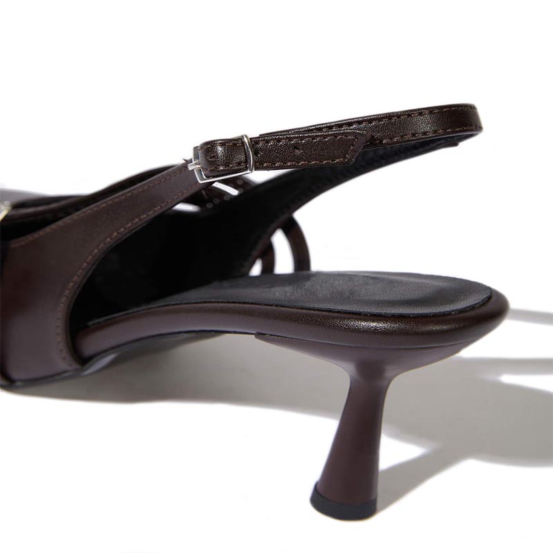 Luxurious French Pointed Toe Slides for Elegant Style