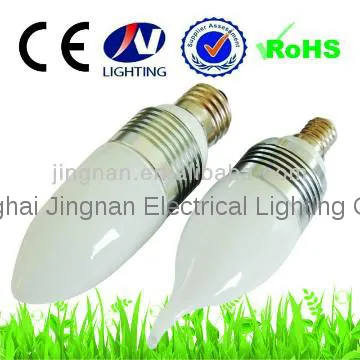 3x1W e14 e27 led flicker flame candle light bulbs