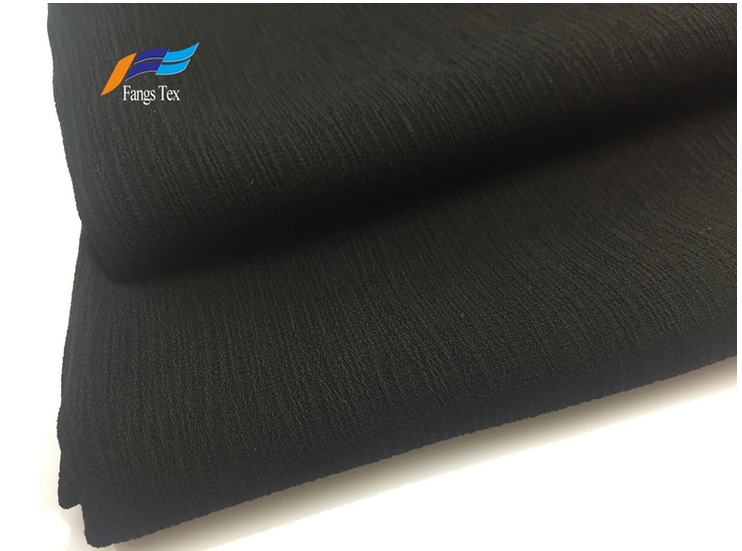 Breathabe Cheap 100% Polyester Bark Crepe Light Fabric 2
