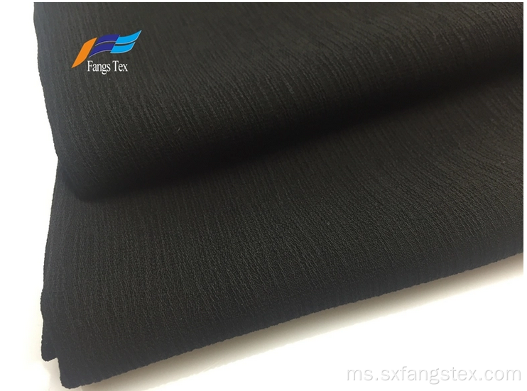 Breathabe Fabric Light 100% Polyester Bark Crepe Murah