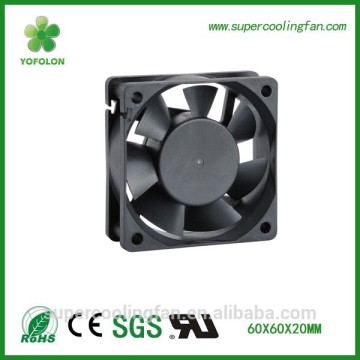 60*60*20mm 12V 24V dc Axial fan competitive price low noise high flow brushless cooling fan