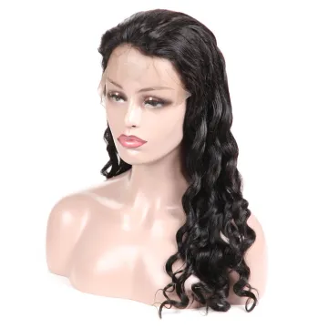 Factory 100% Virgin Human Hair 130% 150% 180% Density Swiss Lace Brazilian Full Lace Wigs