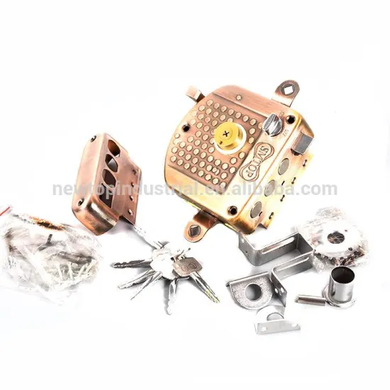 Classic Design Rim Door Locks Simple House Old Rim Lock Brass Lock