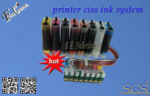 8 Color Ciss Continuous Ink System R1900 Inkjet Printer Cis High Quality 8 Color Ciss 4435