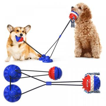 Bola de corda de treinamento duplo para cachorro