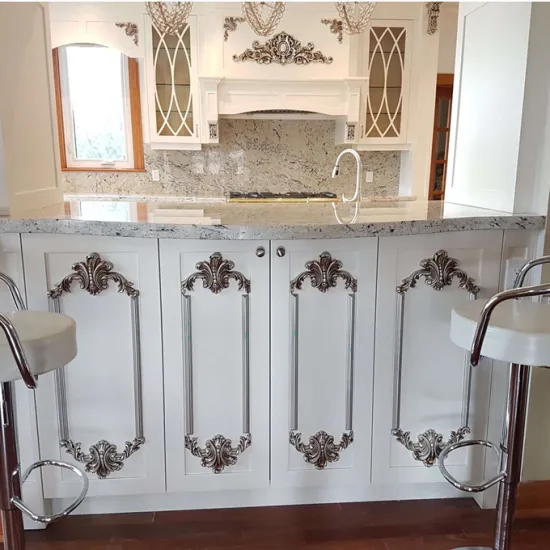 PU Carving Flower Polyurethane Foam Cabinet Ornament