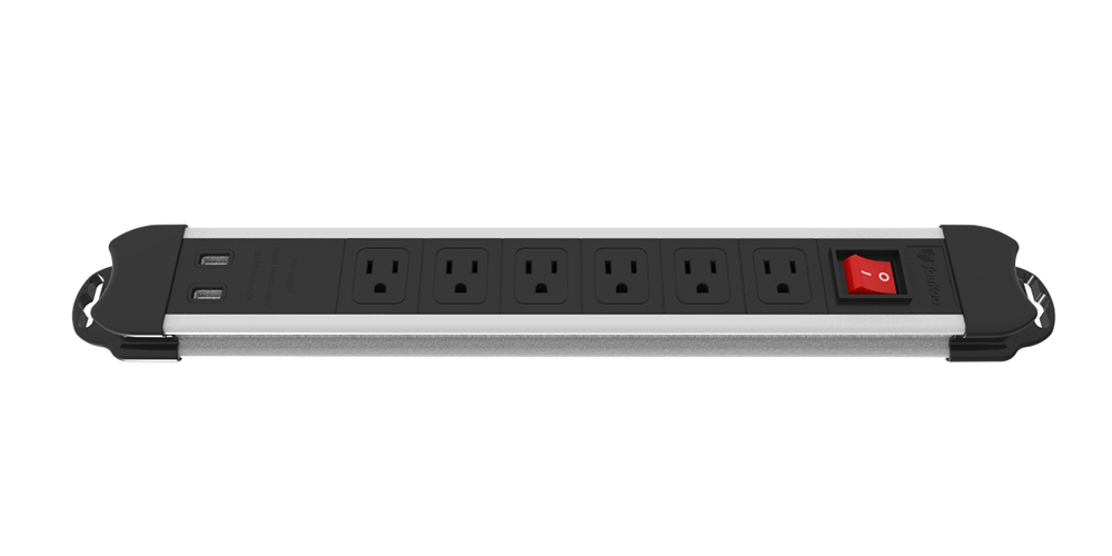 6-outlet Power Strip with USB Ports