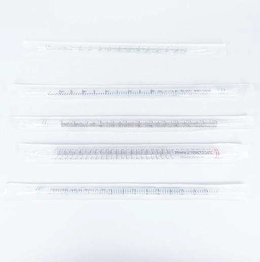 Pipettes sérologiques en plastique jetable en laboratoire 2 ml