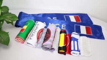 High Quality Wholesale Advertising Soccer Printed Fan Scarf
