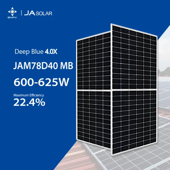 High-Power JA Solar JAM78D40 MB Mono Half Cell Solar Panels for Commercial Systems: 600W to 625W N-Type Modules