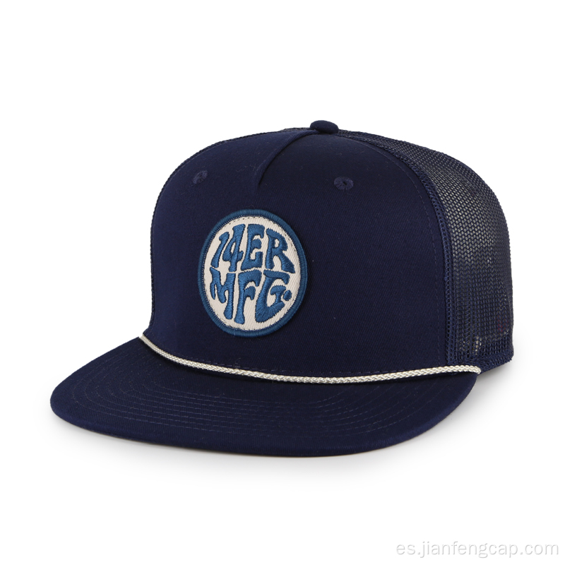 Logotipo de encargo del sombrero del snapback del sombrero de malla para hombre del verano