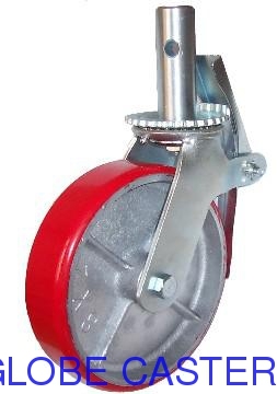 Scaffolding Casters,PU on cast iron Material,6inch, 8inch Available