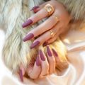 Long coffin Solid Nails Mette False nails