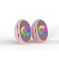 2.0 Rgb Computer Speakers Plastic material ABS gaming speaker Factory