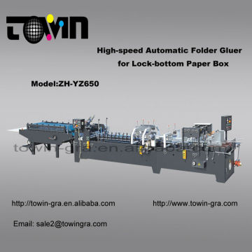 High-speed automatic folder gluer for lock-bottom paper box-ZH-YZ650