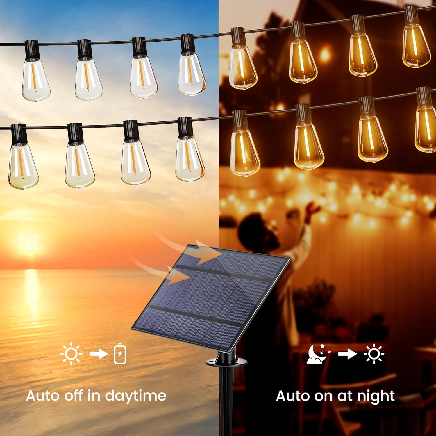 ST38 LED light bulb solar light string (6)