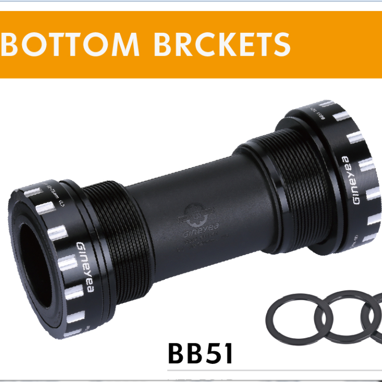 เหมาะกับ 68 หรือ 73 มิลลิเมตรภาษาอังกฤษเกลียว BB เปลือกวงเล็บด้านล่าง MTB ถนนจักรยานเสือภูเขาด้านหน้าแรงกระแทก