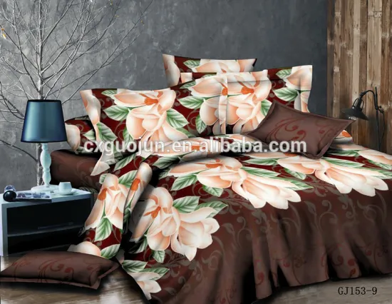 soft two sides 3d (disperse) printing 100% polyester twill fabric for bedsheets