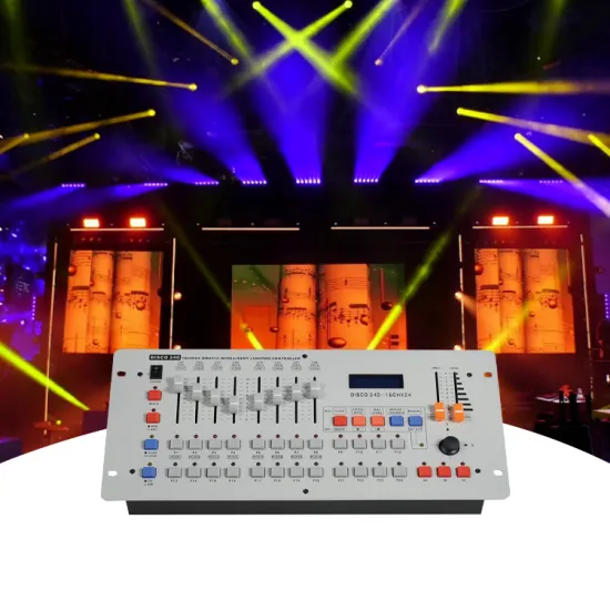 Disco 240 DMX DJ Mixer Controller Manual and Remote Controlled Lighting Console Guide