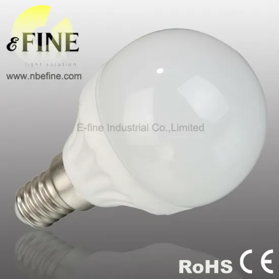 LED bulb 3W E14 G45 mini globe led lamp ceramic lamp body 250lm